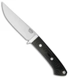 Bark River Classic Clip Point Hunter Fixed Blade Knife Black Micarta (4.5" 3V)