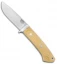 Bark River Classic Drop Point Knife Fixed Blade Antique Micarta (3.75" A2 Satin)