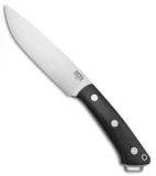 Bark River Fox River II Fixed Blade Knife Black Canvas Micarta (5" A-2)