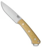 Bark River Fox River Fixed Blade Knife Antique Ivory Canvas Micarta (4.25" A-2)