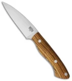 Bark River Bush Seax Bantam Fixed Blade Knife Bocote Wood (4" A-2)