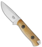 Bark River Bravo Necker Fixed Blade Knife Natural Micarta (2.75" Satin)