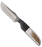 Anza Knives SP2-E Fixed Blade Knife Stag Horn (3.25" Satin)