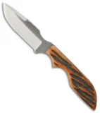 Anza Knives Mini SWAT ABJ Fixed Blade Knife Amber Bone (2.75" Satin)