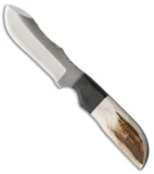 Anza Knives MC-4E Fixed Blade Knife Stag (4.00" Satin)