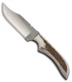 Anza Knives JWK-1 Fixed Blade Knife Elk Bone (4.00" Satin)