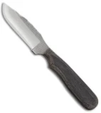 Anza Knives F4-M Fixed Blade Knife Black Micarta (3.4" Satin)