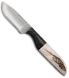Anza Knives 81-E Fixed Blade Knife Elk/Micarta (2.5" Satin)