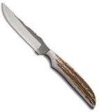 Anza Knives 711-FE Fixed Blade Knife Elk (4.125" Satin)