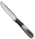 Anza Knives 108-E Fixed Blade Knife Elk Bone (3.75" Satin)