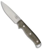 American Knife Company Shenandoah Fixed Blade Knife Green Micarta (4.25" Satin)