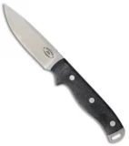 American Knife Company Shenandoah Fixed Blade Knife Black Micarta (4.25" Satin)