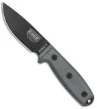 ESEE Knives ESEE-3PM Modified Knife Coyote Sheath w/ Clip Plate (3.88" Black)