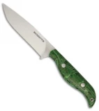 DogBite Knives All Around Knife Fixed Blade Pepper Jade Kirinite (4.25" Satin)