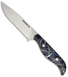 DogBite Knives All Around Knife Fixed Blade Knife Blue Kirinite (4.25" Satin)