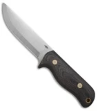 Battle Horse Knives Hawg Dog Fixed Blade Knife Black Micarta (4.75" Satin) BHK