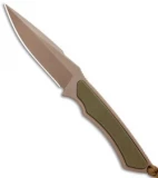 Spartan Blades Phrike Fixed Blade Knife OD Green  G-10 (4.25" Dark Earth)