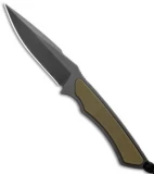 Spartan Blades Phrike Fixed Blade Knife OD Green  G-10 (4.25" Black)