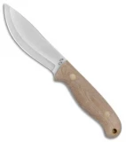 Battle Horse Knives Survival Fixed Blade Scandi Natural Micarta (4.6" Satin) BHK
