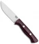 Bark River Bravo 1 Fixed Blade Knife Burgundy Canvas Micarta (4.25" Satin 3V)