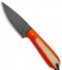 T.M. Hunt Custom Magua Fixed Blade Knife Orange G-10/Candy Stripe (3.5" Black)