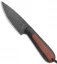 T.M. Hunt Custom Magua Fixed Blade Knife Black G-10/Orange Stripe (3.5" Black)