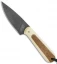 T.M. Hunt Custom Magua Fixed Blade Knife White G-10/Gold Stripe (3.5" Black)