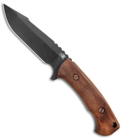 Hinderer Knives The Ranch Harpoon Spanto Fixed Blade Vintage Series (5.4" Black)