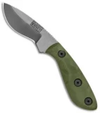 Dawson Knives Pequeno Fixed Blade Knife OD Green G-10 (3.13" Specter)