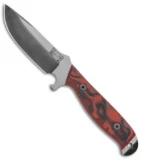Dawson Knives Pathfinder Fixed Blade Knife Red/Black G-10 (4.5" Specter)