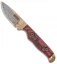 Dawson Knives Handyman Fixed Blade Knife Red/Black G-10 (3.25" Arizona Copper)