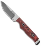 Dawson Knives Handyman Fixed Blade Knife Red/Black G-10 (3.25" Specter)