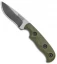 Dawson Knives Deep Notch Skinner Fixed Blade Knife OD Green G-10 (3.1" Specter)