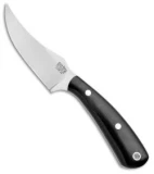 Bark River Fingerling Fixed Blade Knife Black Canvas Micarta (3.25" Satin)