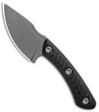 RMJ Tactical Nomad Fixed Blade Knife Black G-10 (3.6" Tungsten Cerakote)