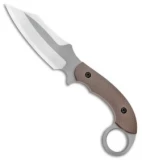 Bat Cave Blades Karambat #24 Fixed Blade Knife Titanium (4.25" Satin/Bead Blast)