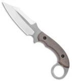 Bat Cave Blades Karambat #7 Fixed Blade Knife Titanium (4.25" Satin/Bead Blast)
