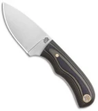 LT Wright Knives Buckeye Fixed Blade Knife Green/Black G10 (2.5" Satin)