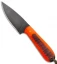 T.M. Hunt Custom Magua Fixed Blade Knife Orange G10/Curly Maple (3.5" Black)
