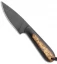 T.M. Hunt Custom Magua Fixed Blade Knife Black G-10/Gold Stripe (3.5" Black)