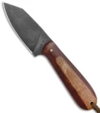 T.M. Hunt Custom Hogua Fixed Blade Burlap Micarta/Candy Stripe (3.1" Black)