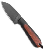 T.M. Hunt Custom Hogua Fixed Blade Black G10/ Candy Stripe Orange (3.1" Black)