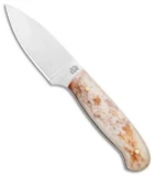 LT Wright Knives Patriot Fixed Blade Knife Bone/Black Liner (2.5" Satin A2)