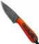 T.M. Hunt Custom Magua Fixed Blade Knife Orange G-10/Pumpkin Resin (3.5" Black)