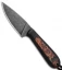 T.M. Hunt Custom Magua Fixed Blade Knife Black G-10/Pumpkin Resin (3.5" Black)