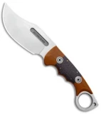 Andre De Villiers Ring Bowie Fixed Blade Knife LSCF/Tan G-10 (4.63" Satin)