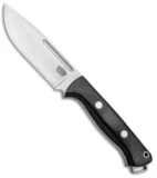 Bark River Squad Leader Fixed Blade Knife Black Micarta (4.6" Satin 3V)