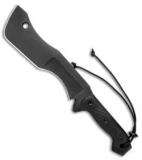 T.M. Hunt Custom M-18 Fixed Blade Knife Black Textured Micarta (10" Black)