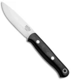 Bark River Ultra-Lite Bushcrafter Knife Black Canvas Micarta (3.375" Satin)