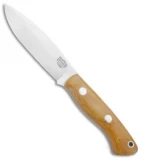 Bark River Mini Tundra Fixed Blade Knife Elmax Natural Micarta (4" Satin)